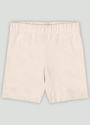 Bermuda Ciclista Menina Up Baby Bege - UP BABY