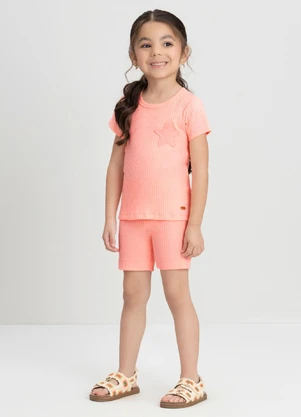 Bermuda Ciclista Menina Up Baby Rosa - UP BABY