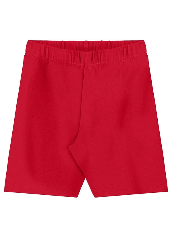 Bee Loop - Bermuda Ciclista Menina Vermelho