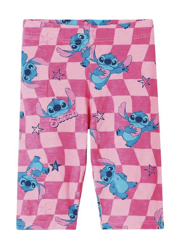 Malwee Kids - Bermuda Ciclista Stitch Disney® Rosa