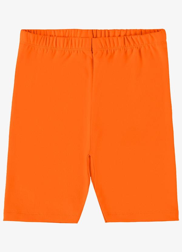 Rovi Kids - Bermuda Infantil Menina Ciclista Laranja