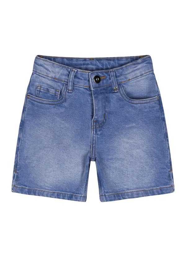 Lilica Ripilica - Bermuda Jeans Infantil Feminina Azul