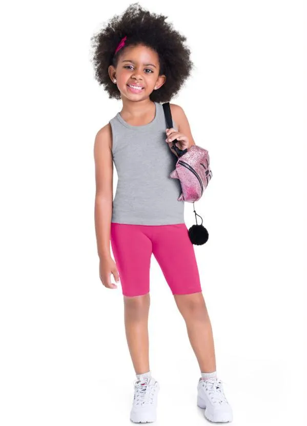 Brandili - Bermuda Primeiros Passos Básico Rosa 2