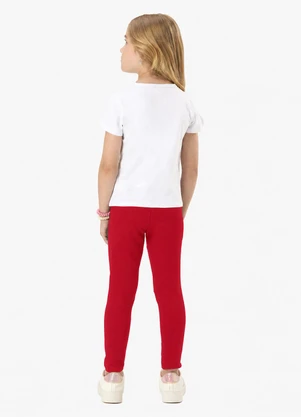 Rovi Kids - Calça Infantil Cotton Menina Vermelho - ROVI KIDS
