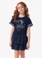 Trick Nick - Saia Infantil Viscose Babados Azul - variação: Azul