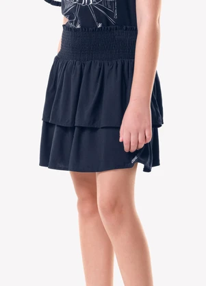 Trick Nick - Saia Infantil Viscose Babados Azul - TRICK NICK