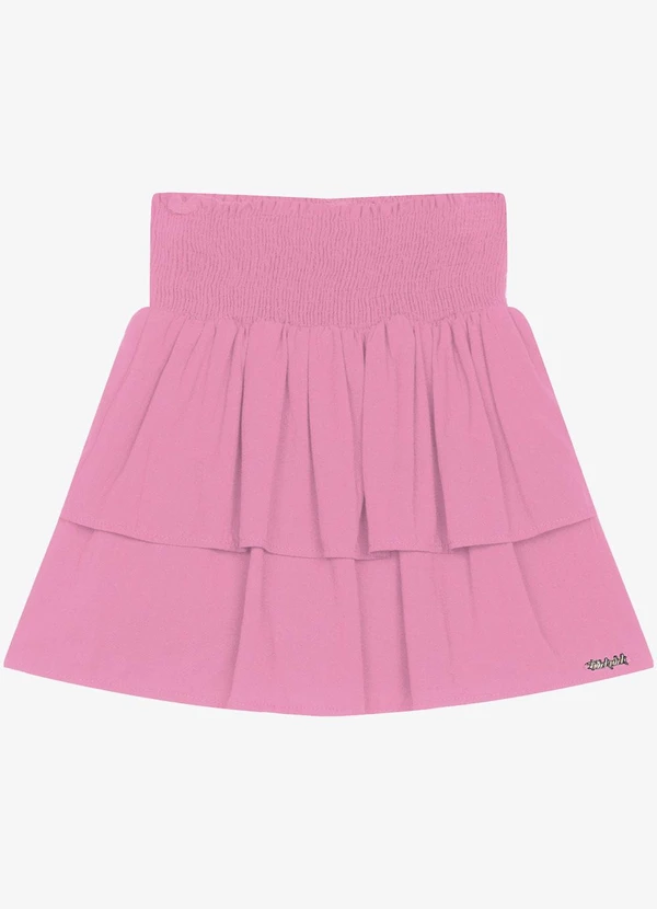Trick Nick - Saia Infantil Viscose Babados Rosa