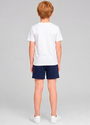 Marlan - Short 100% Algodão com Bolsos Azul - MARLAN