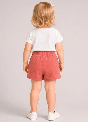 Marlan - Short 100% Algodão com Bolsos Rosa - MARLAN
