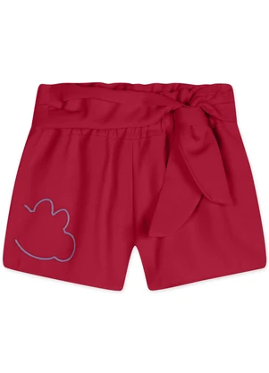 Lilica Ripilica - Short Alfaiataria Feminino Bebê Vermelho - LILICA RIPILICA