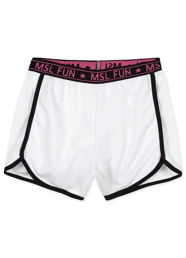 Marisol - Short Alfaiataria Infantil Menino Branco
