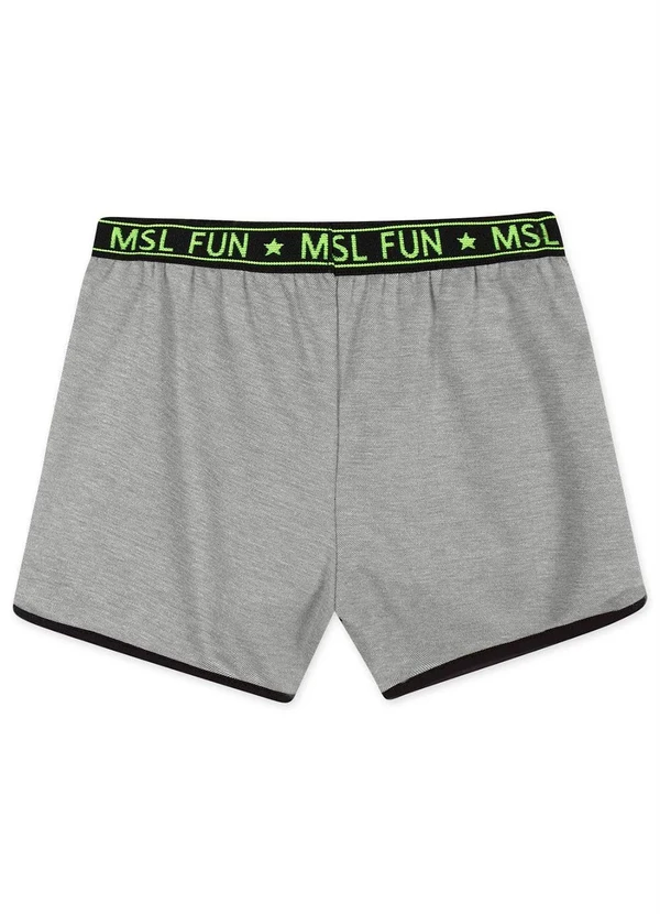 Marisol - Short Alfaiataria Infantil Menina Cinza 2