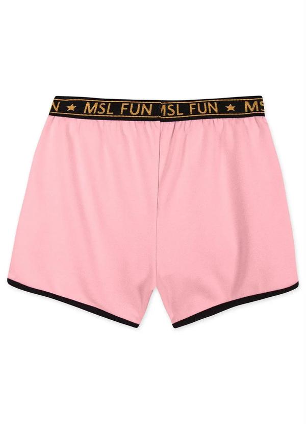Marisol - Short Alfaiataria Infantil Menina Rosa 2