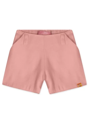 Lilica Ripilica - Short Alfaiataria Infantil Feminino Rosa - LILICA RIPILICA