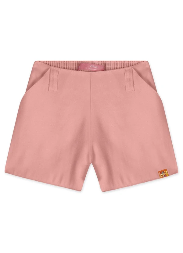 Lilica Ripilica - Short Alfaiataria Infantil Feminino Rosa