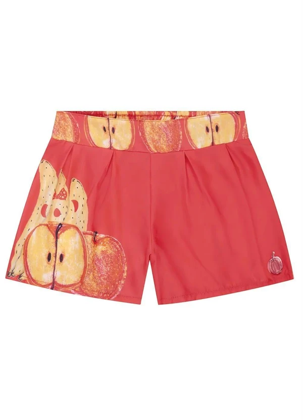 Lilica Ripilica - Short Antiviral Infantil MeninaVermelho