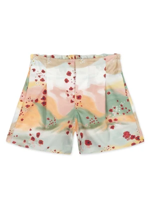 Lilica Ripilica - Short Aquarela Infantil Feminino Laranja - LILICA RIPILICA