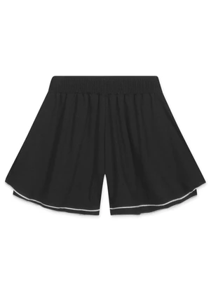 Lilica Ripilica - Short Babados Infantil Feminino Preto - LILICA RIPILICA