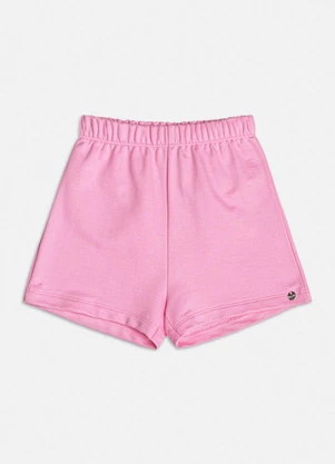 Bimbi - Short Básico de Moletom Rosa Baby Rosa - BIMBI