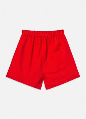 Bimbi - Short Básico de Moletom Vermelho Vermelho - BIMBI