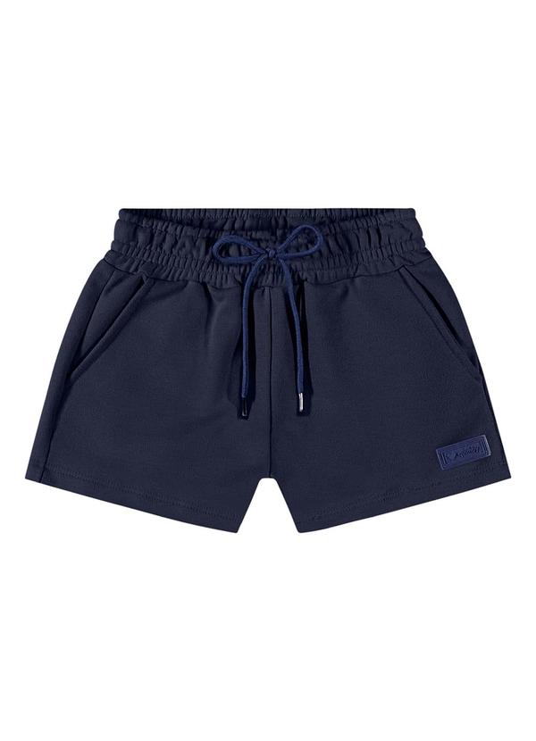 Quimby - Short Básico em Moletom para Menina Azul