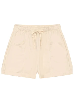 Short Básico em Moletom para Menina Gloss Bege - GLOSS