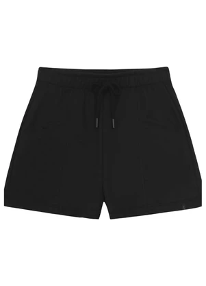 Short Básico em Moletom para Menina Gloss Preto - GLOSS