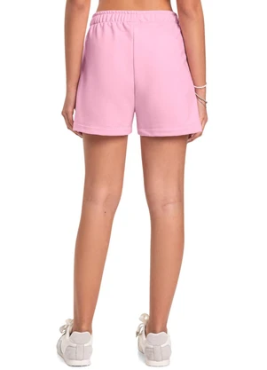Short Básico em Moletom para Menina Gloss Rosa - GLOSS