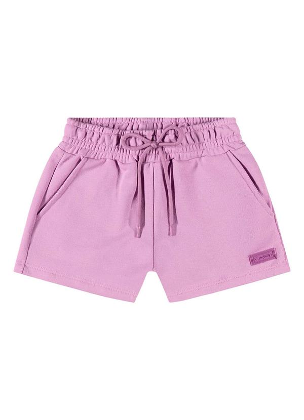 Quimby - Short Básico em Moletom para Menina Roxo