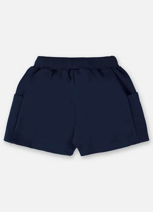 Up Baby - Short Básico Infantil para Menina Azul - UP BABY