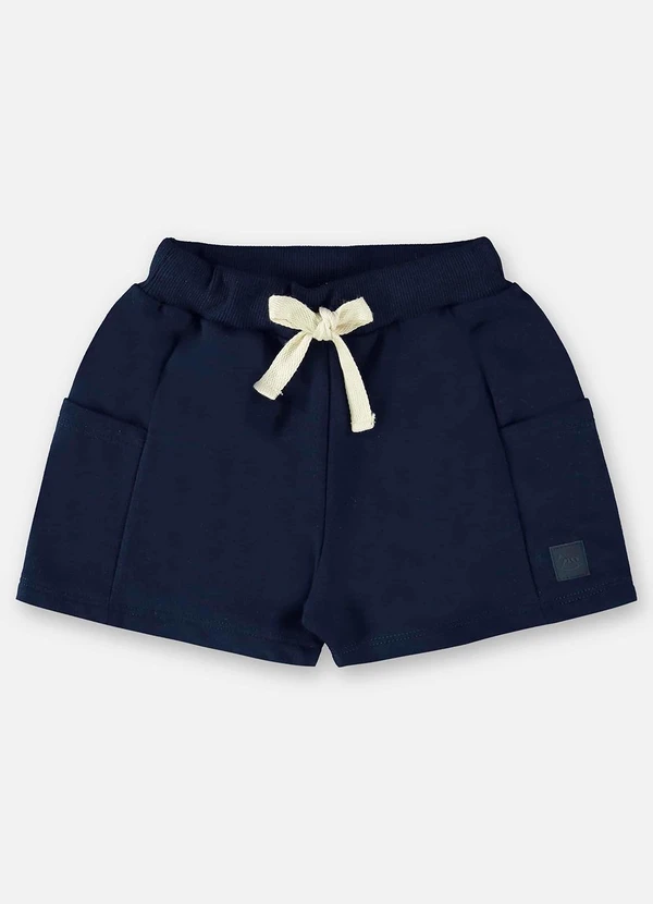 Up Baby - Short Básico Infantil para Menina Azul