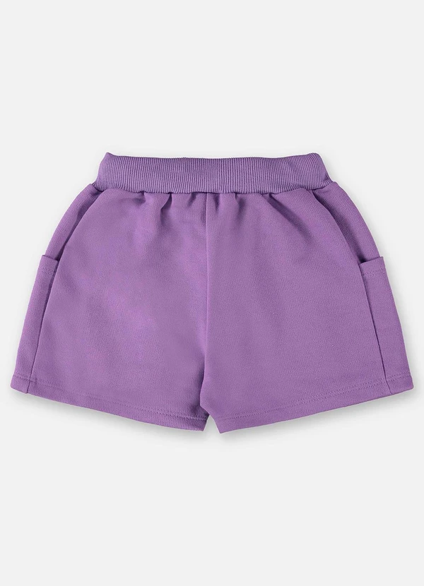 Up Baby - Short Básico Infantil para Menina Roxo 2