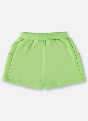 Up Baby - Short Básico Infantil para Menina Verde - UP BABY
