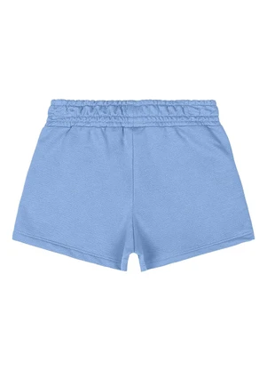 Quimby - Short Básico Moletom Menina Azul - QUIMBY