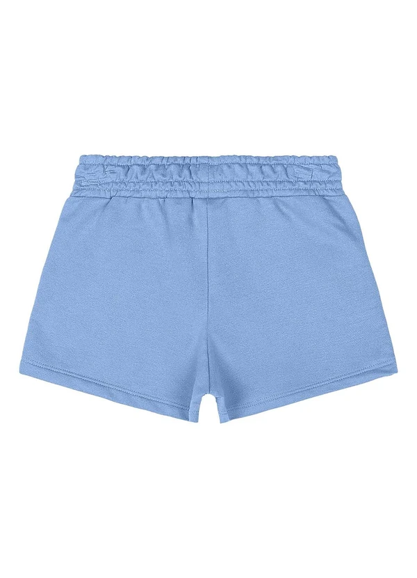Quimby - Short Básico Moletom Menina Azul 2