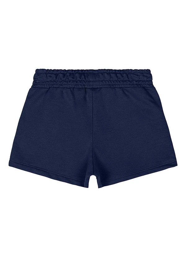 Quimby - Short Básico Moletom Menina Azul 2