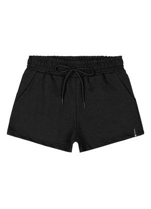 Quimby - Short Básico Moletom Menina Preto - QUIMBY