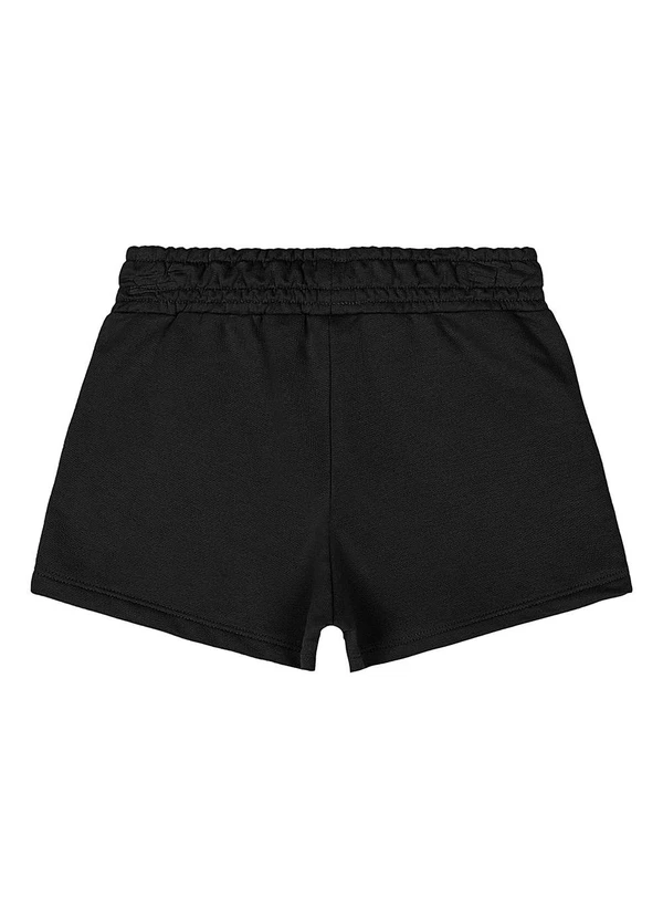 Quimby - Short Básico Moletom Menina Preto 2