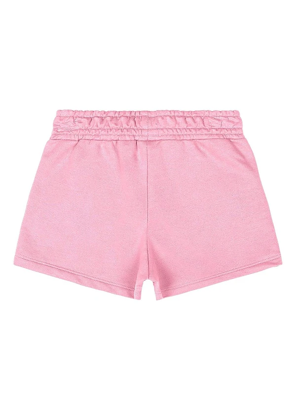 Quimby - Short Básico Moletom Menina Rosa 4