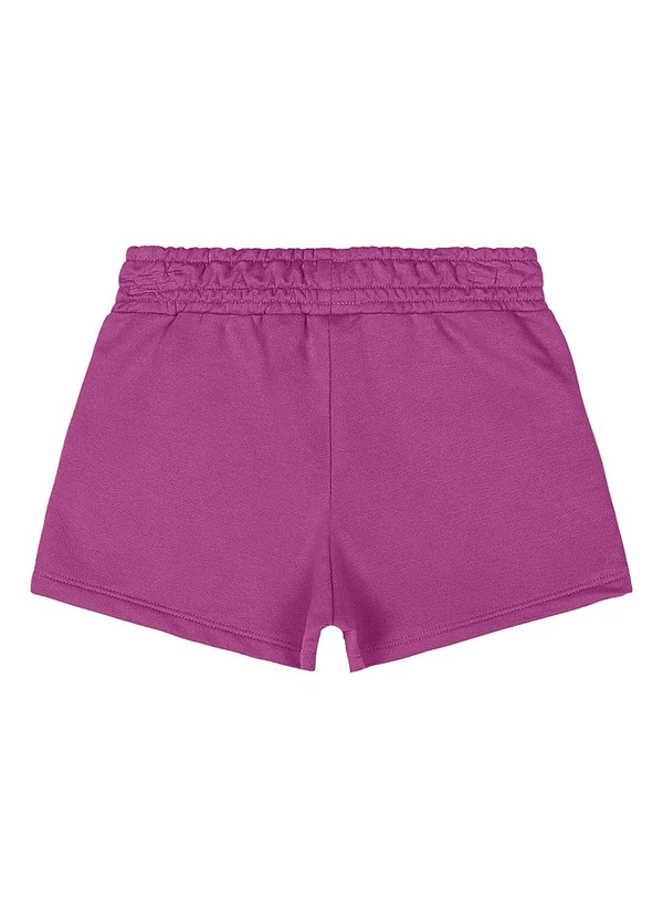 Quimby - Short Básico Moletom Menina Roxo 2