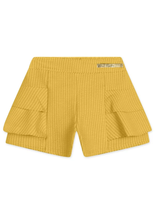 Lilica Ripilica - Short Bebê Feminino Amarelo