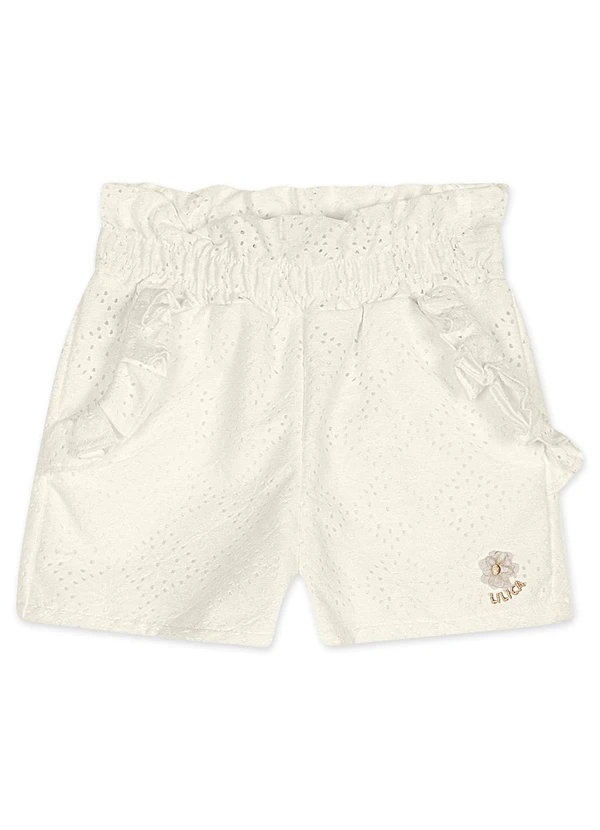 Lilica Ripilica - Short Bebê Feminino Bege