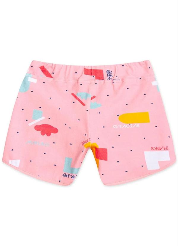 Lilica Ripilica - Short Bebê Menina com Proteção Antiviral Rosa 2