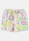 Up Baby - Short Bebê Menina em Suedine Rosa - variação: Branco