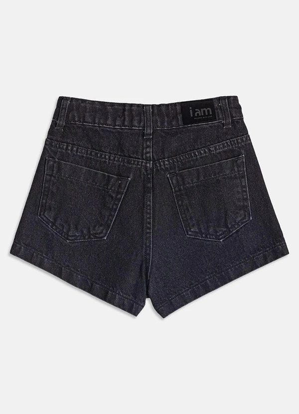 I Am - Short Black com Tachas Preto 4