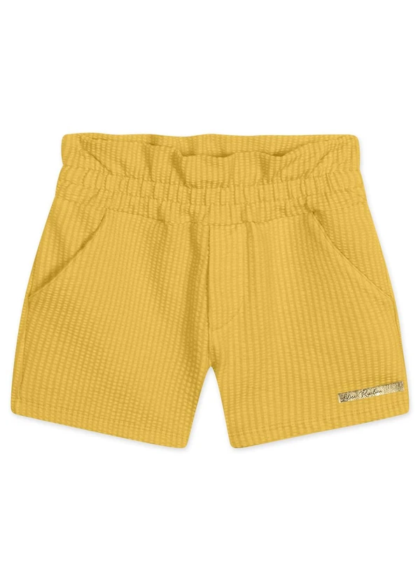 Lilica Ripilica - Short Clochard Infantil Feminino Amarelo