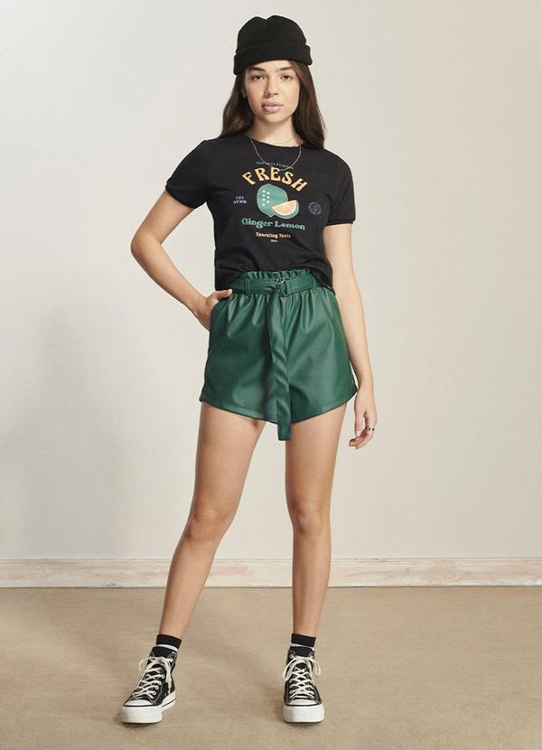 Authoria - Short Clochard Material Sintetico Verde 2