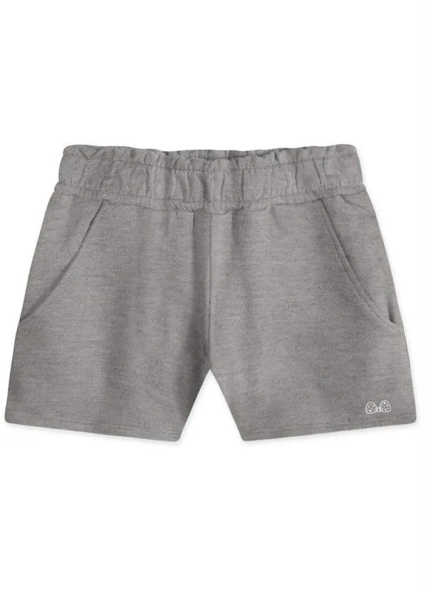 Lilica Ripilica - Short com Aroma Moletom Menina Infantil Cinza