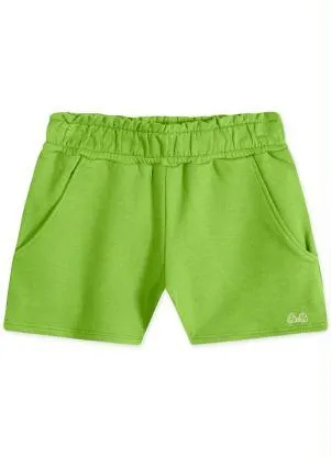 Lilica Ripilica - Short com Aroma Moletom Menina Infantil Verde - LILICA RIPILICA