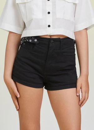 I Am - Short com Lenço Preto - I AM